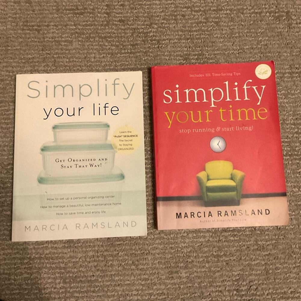 Simplify Your Life Simplify Your Time Marcia Ramsland Book Set